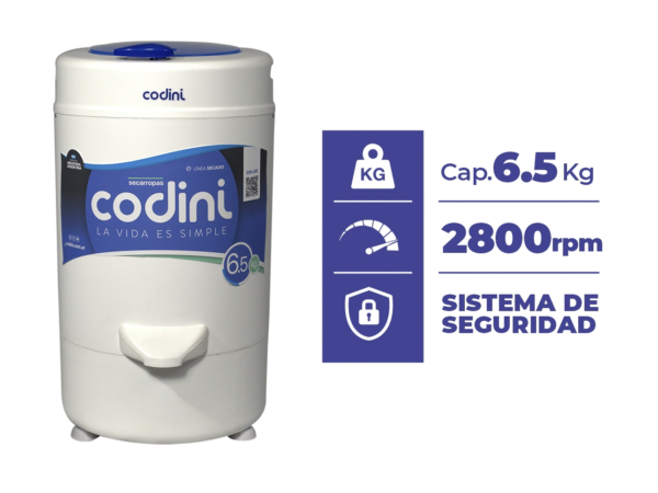 Combo Codini Lavado Lavarropas Silent 4051 + Secarropas - Image 3
