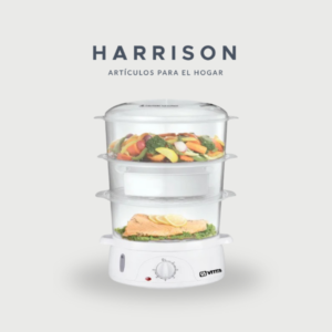 VAPORERA VITTA DE 3 BANDEJAS CON 800W Harrison Hogar