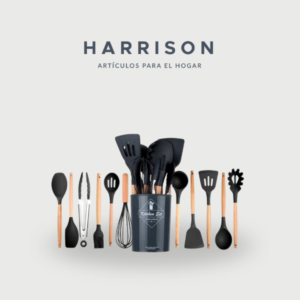 SET DE 12 UTENSILIOS DE COCINA DE SILICONA Harrison Hogar