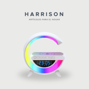PARLANTE BLUETOOTH G-GRANDE RELOJ Y CARGADOR INALÁMBRICO EN USO Harrison Hogar