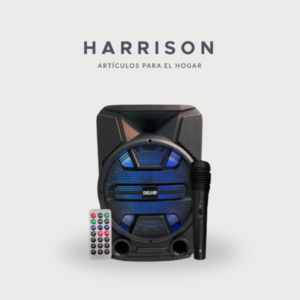 PARLANTE BLUETOOTH DELIH 12″ CON MICRÓFONO Y CONTROL REMOTO Harrison Hogar
