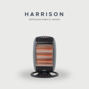 ESTUFA HALÓGENA DE CUARZO VITTA 3 VELAS GIRATORIA 1200 W Harrison Hogar