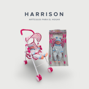 CARRITO + BEBE LOVELY BABY 35CM Harrison Hogar