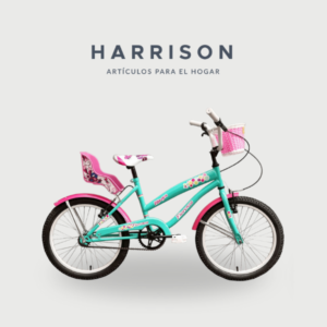 BICICLETA PARA NIÑA RODADO 20 CON ACCESORIOS Harrison Hogar