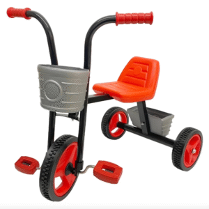 Triciclo infantil doble canasto