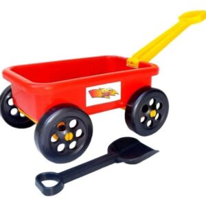 Carrito de arrastre, arenero con palita