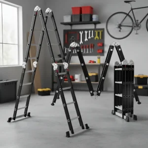 Escalera articulada Omaha 4x4 negra