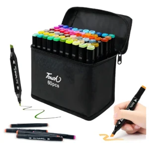 Plumones 60 Colores Doble Punta Para Dibujo