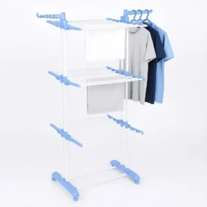 Tender vertical 3 niveles, Celeste